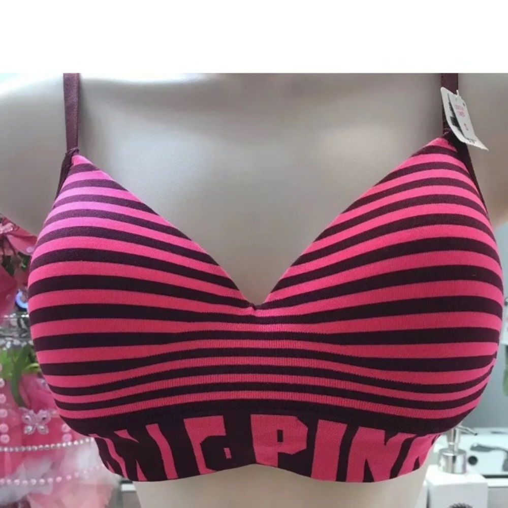 Victoria Secret PINK Padded wire free S Bra NWT